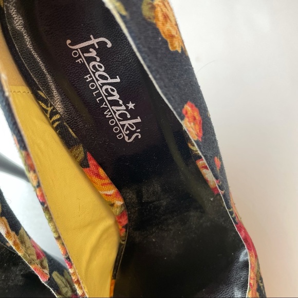 Frederick’s Floral Print Platform Stripper Heels Size 7.5 - Picture 4 of 8
